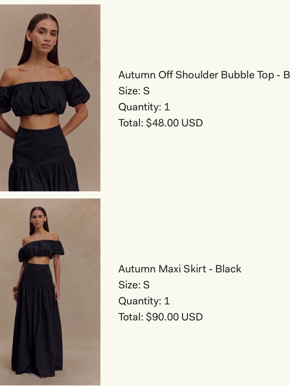 Meshki Autumn Maxi Skirt - Black